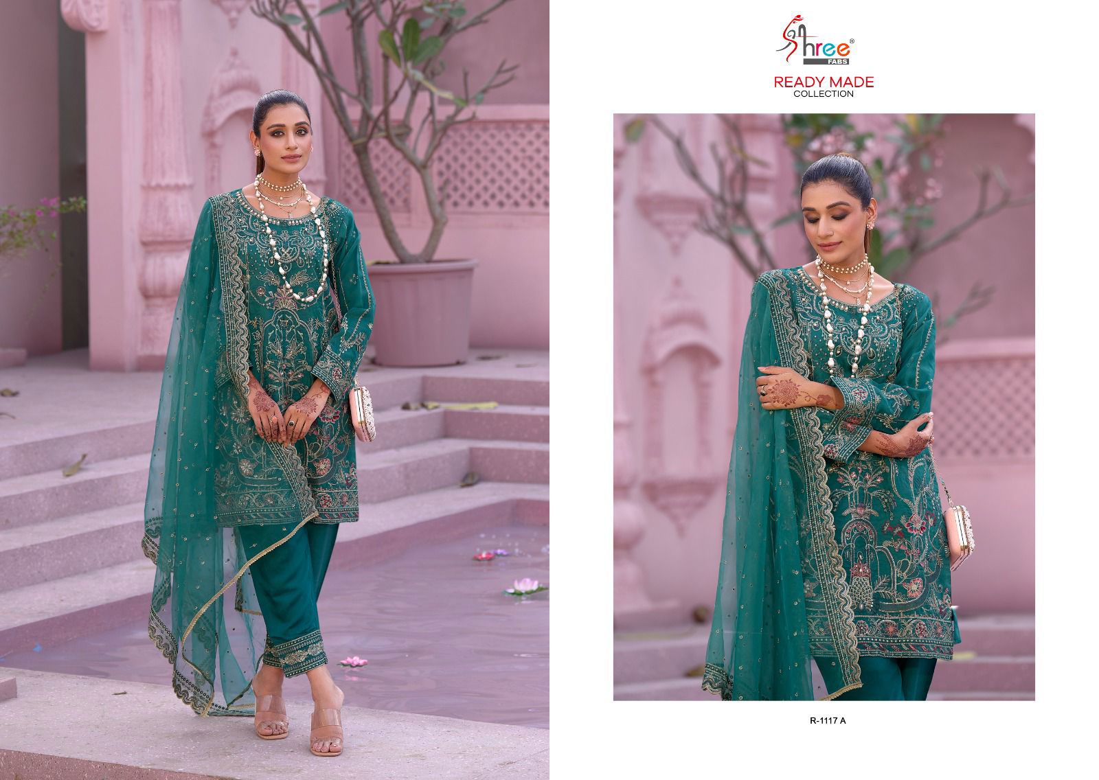 R 1117 By Shree Fabs Pakistani Suits Catalog